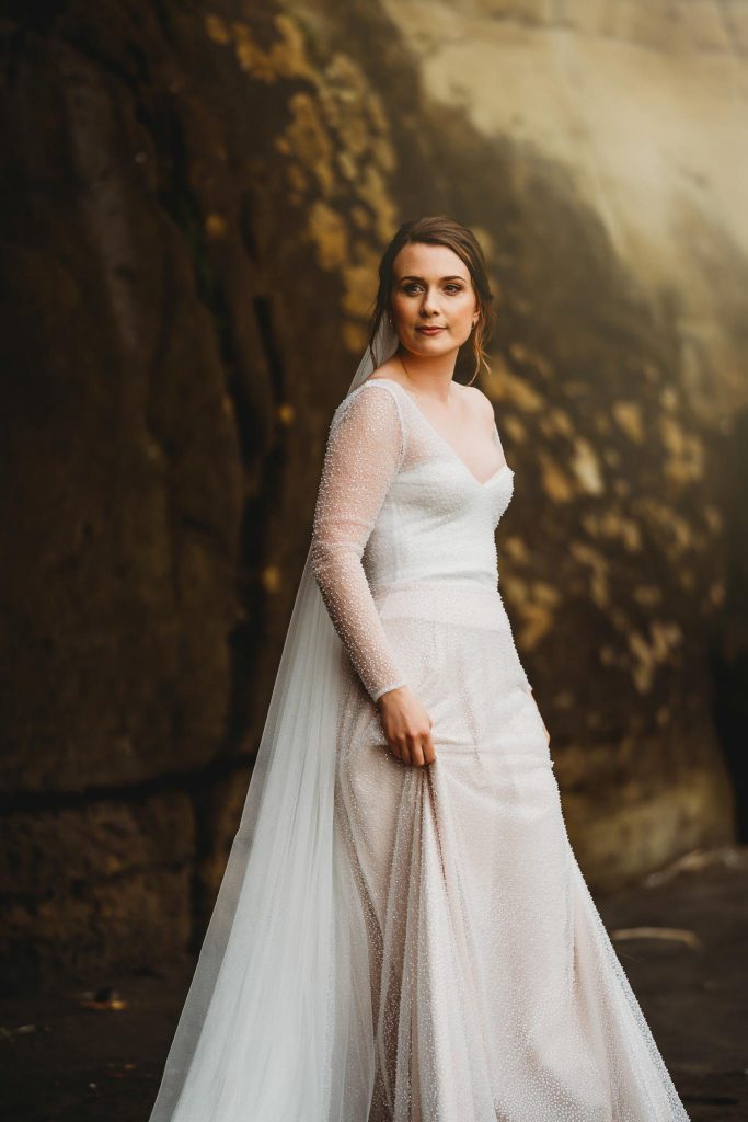 bride in white dress - Auckland Wedding Photographer Amber Farooq