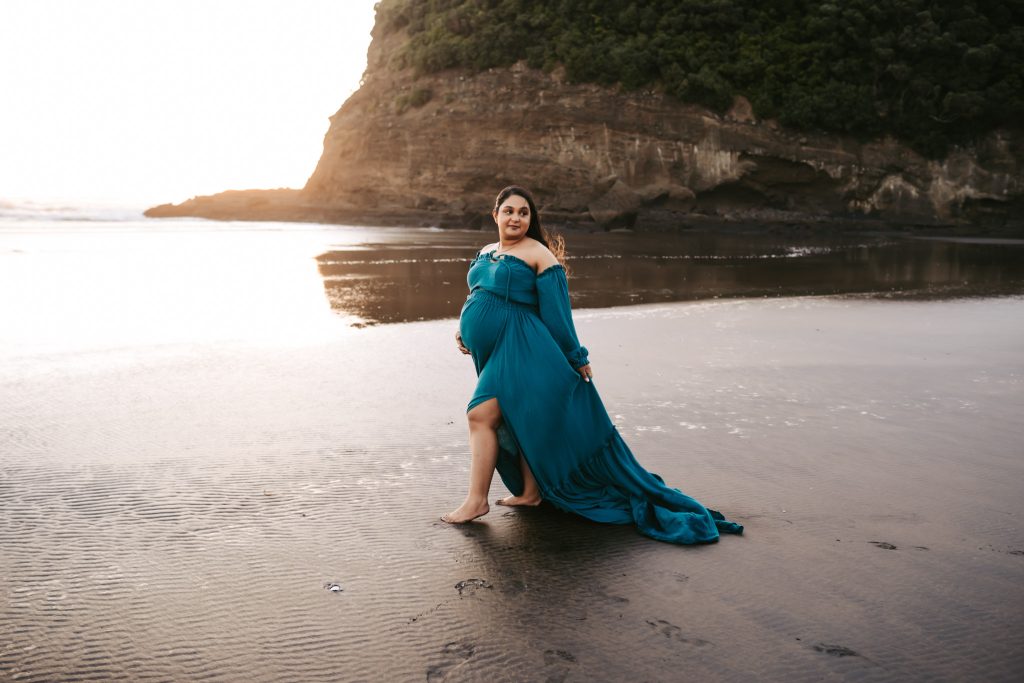 Auckland maternity photographer celebrates the magic of motherhood with Deepika's second pregnancy shoot.
