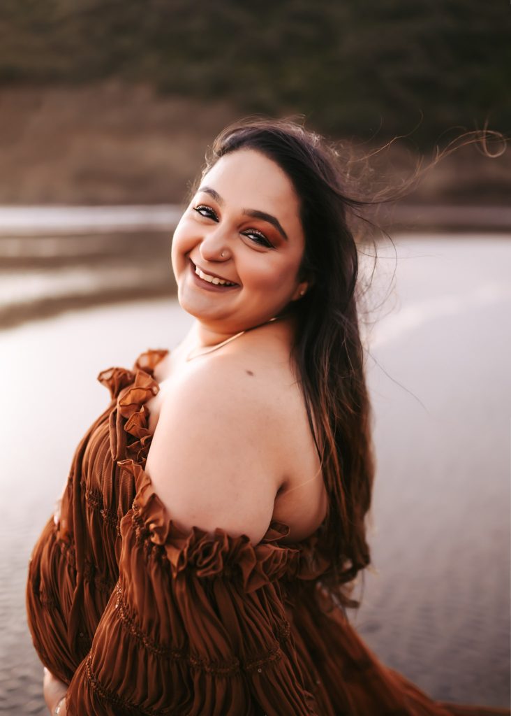 Deepika, a glowing mom-to-be, celebrates her second pregnancy with Auckland maternity photos.