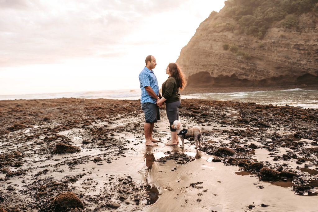 Bethells Beach anniversary memories: Stunning portraits document the joy and connection of Mas and Huda's special day.
